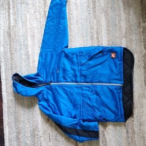 Nike Team Sports Blue and Black Winter Coat - Size Men's L